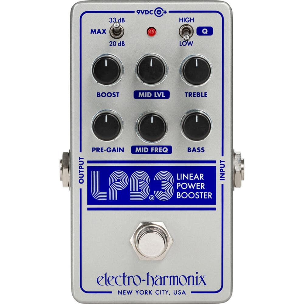 Harmonix - Linear Power Booster and EQ Pedal LPB-3 - Silver