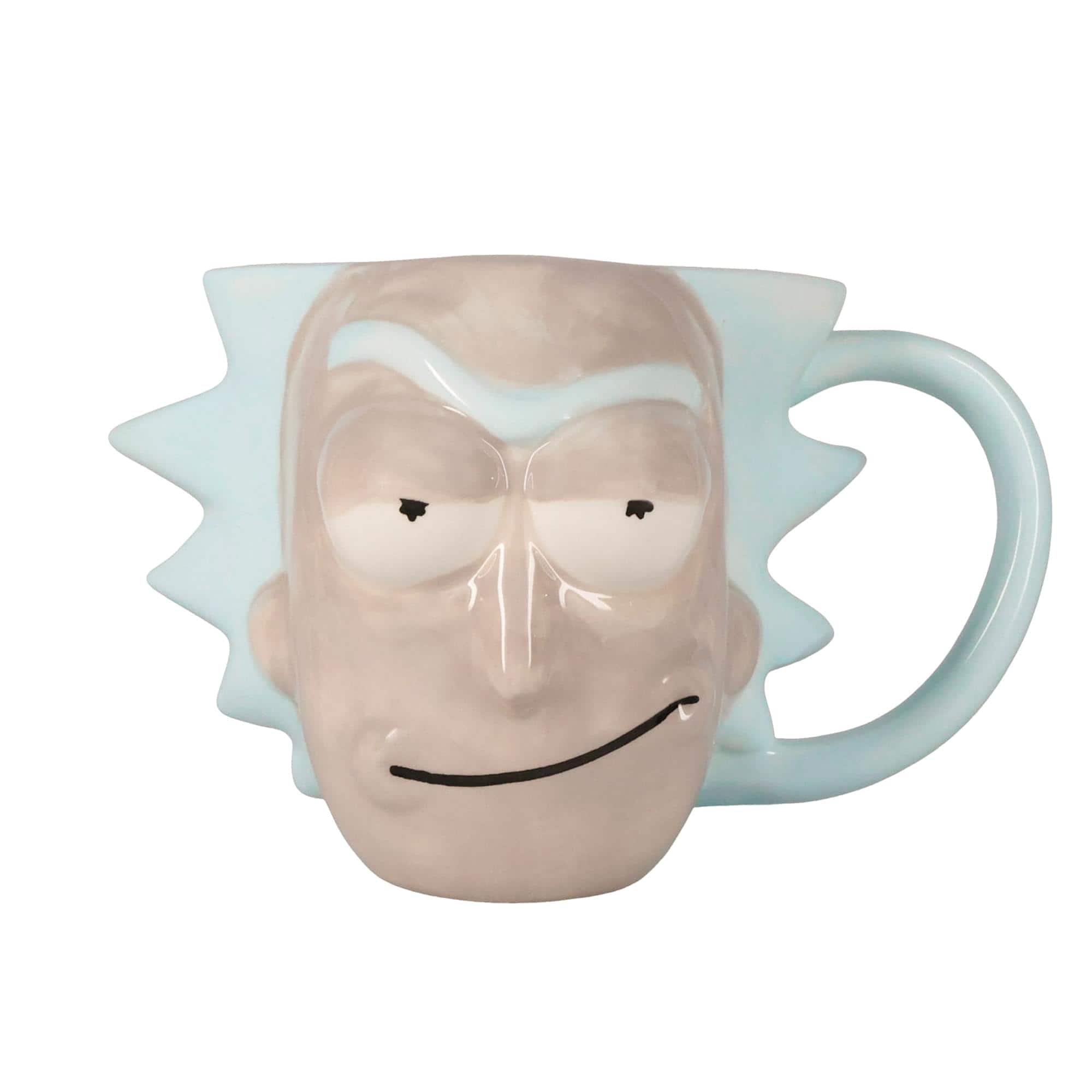 Silver Buffalo - Rick and Morty Rick Sanchez Face 3D Sculpted Ceramic Mug | Holds 20 Ounces - White price history on PriceWatchPro