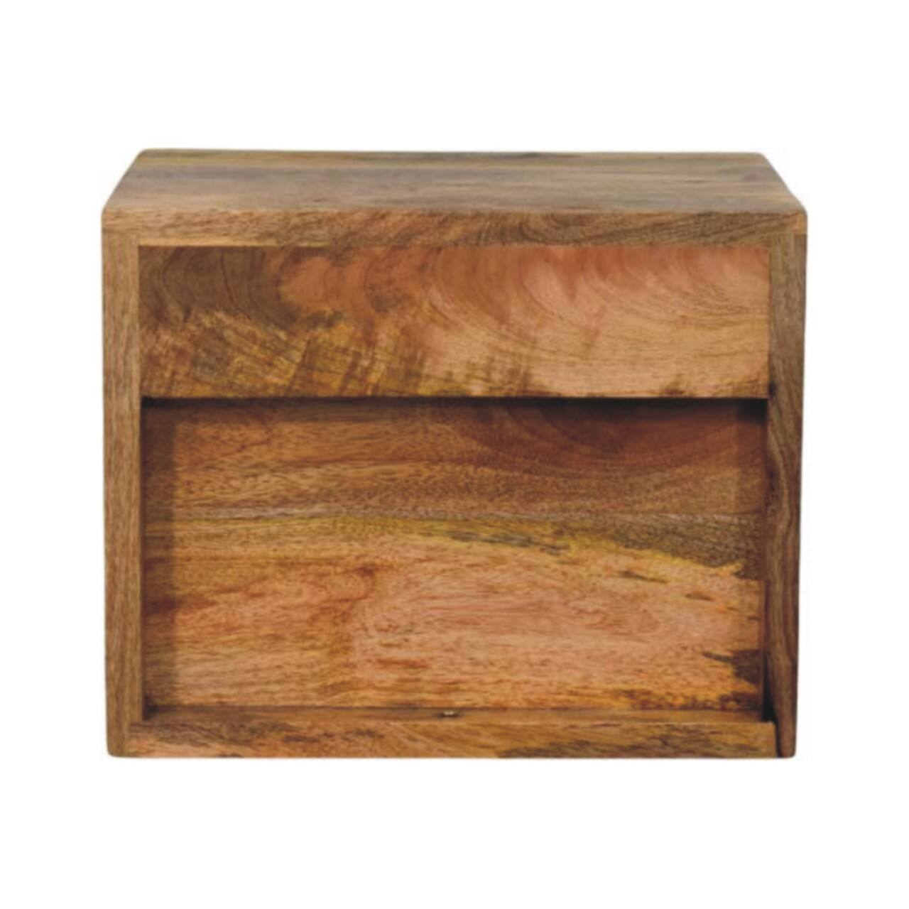 Alt View 5. Artisan Furniture - Artisan Furniture Solid Wood Solis 2-Drawer Oak-ish Wall Mounted Nightstand - Oak.