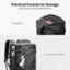 Practical Pockets for Storage: Easy access to travel essentials. Top pocket ORT tomtoc. Front & side pockets.