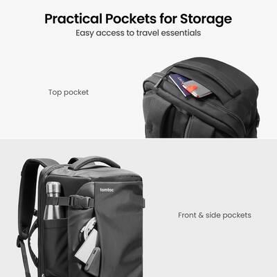 tomtoc Navigator T66 Laptop Travel Backpack, TSA Friendly Flight tomtoc Navigator T66 Laptop Travel Backpack, TSA Friendly Flight