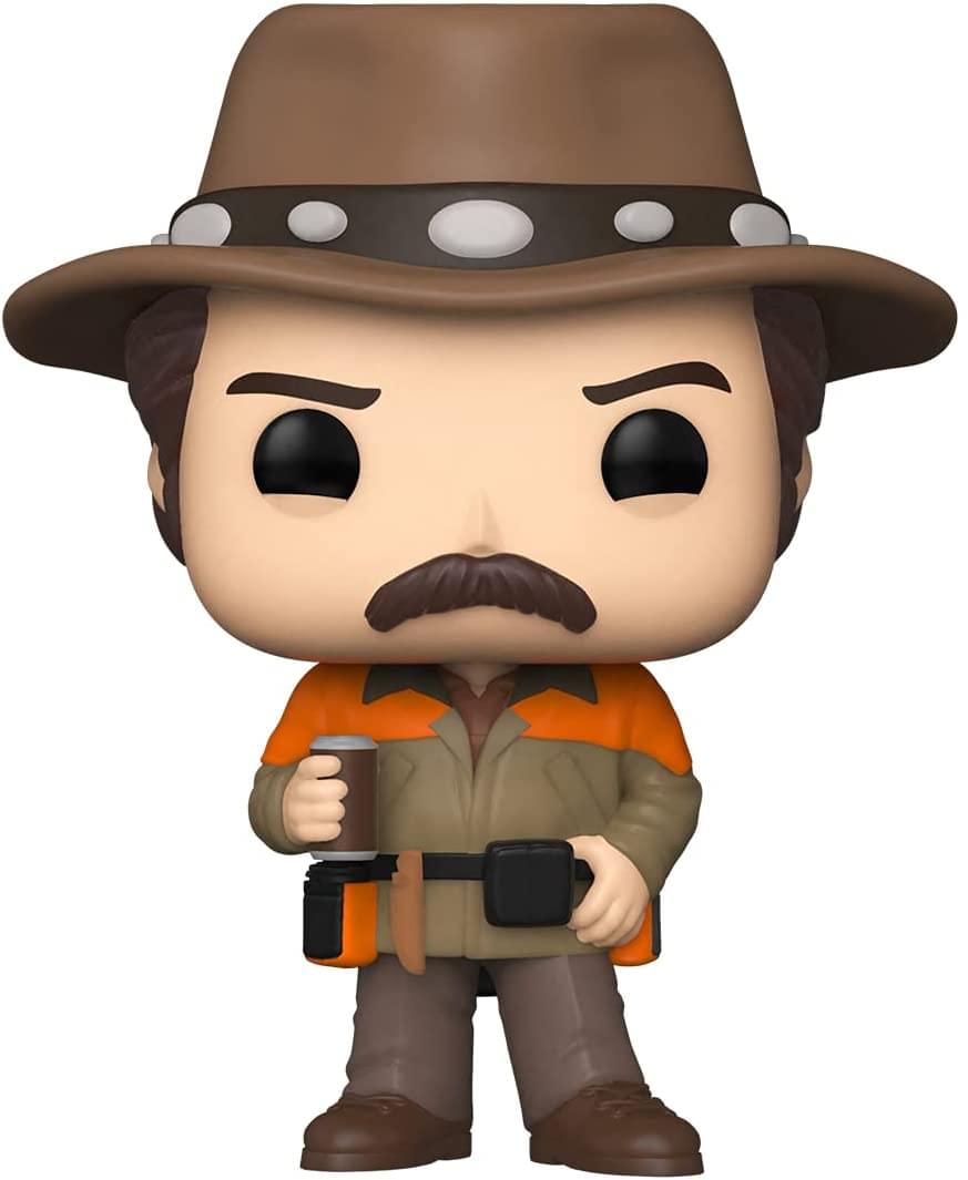 Front. Funko - Parks anmd Recreation Funko POP Vinyl Figure | Hunter Ron - Brown.