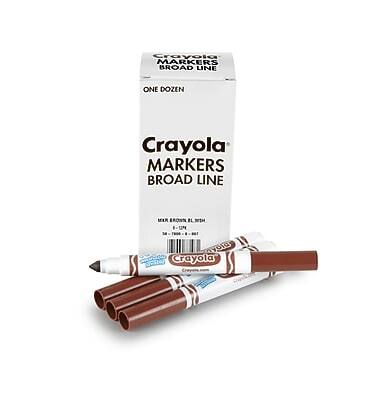 Crayola MARKERS BROAD LINE  
ONE DOZEN  
MADE IN BROAD LINE  
MADE IN USA