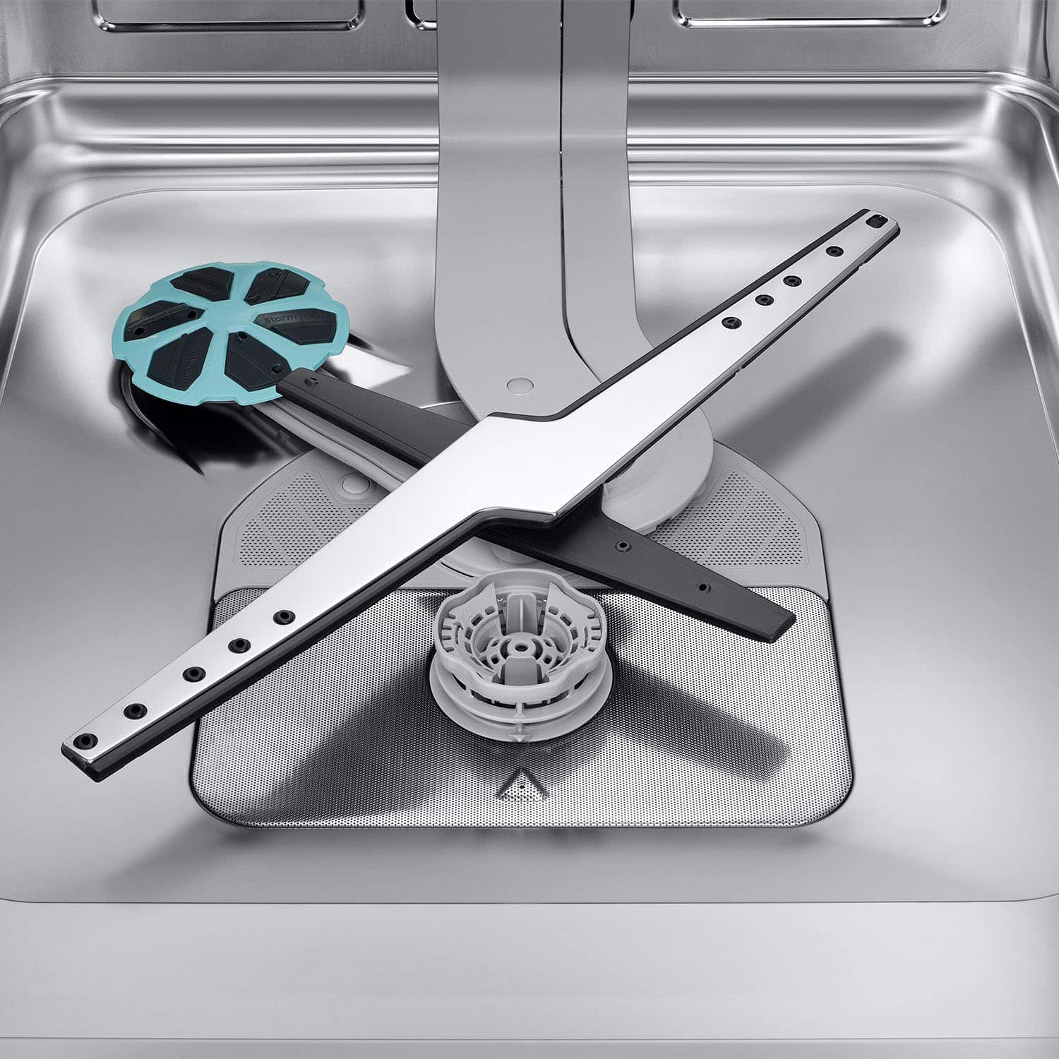 Alt View 19. Samsung - 24" AutoRelease Dry Smart Built-In Stainless Steel Tub Dishwasher with 3rd Rack Washing System, 38dBA - Matte Black Steel.