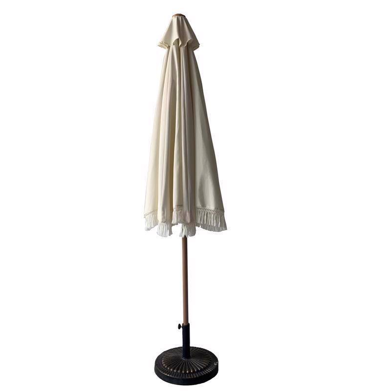 Angle. Living Accents - Living Accents 9 ft. Tiltable White Patio Umbrella.