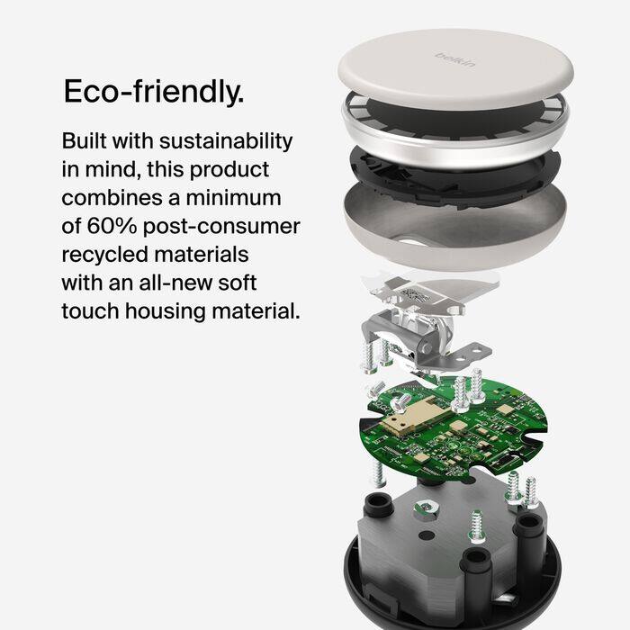 Eco-friendly.

Built with sustainability in mind, this product combines a minimum of 60% post-consumer recycled materials with an all-new soft touch housing material.