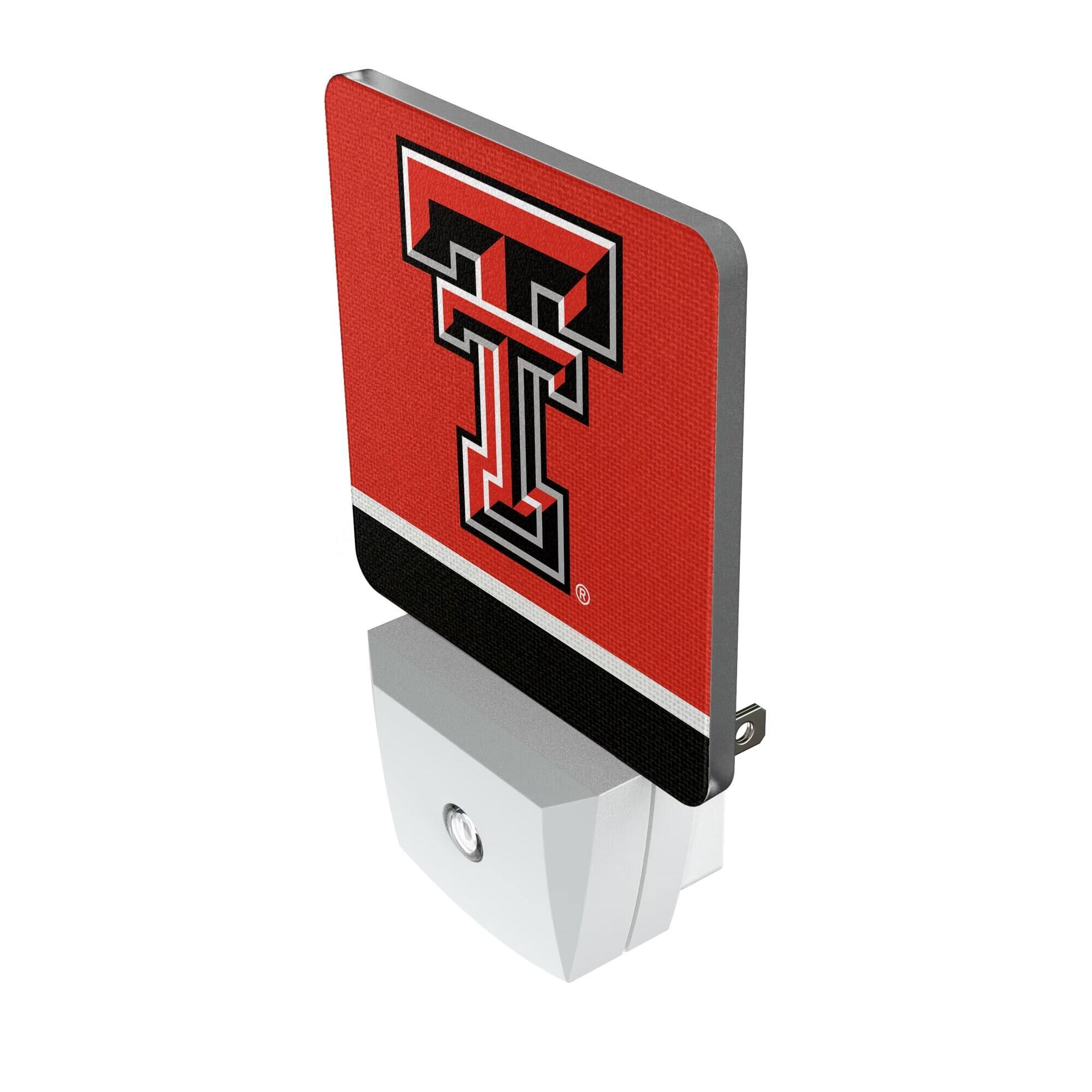 Alt View 1. Keyscaper - Texas Tech Red Raiders Stripe Design Nightlight 2-Pack - Multicolor.