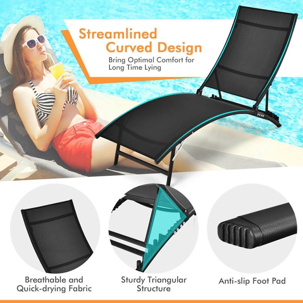 Streamlined Curved Design  
Bring Optimal Comfort for Long Time Lying  

Breathable and Quick-drying Fabric  
Sturdy Triangular Structure  
Anti-slip Foot Pad