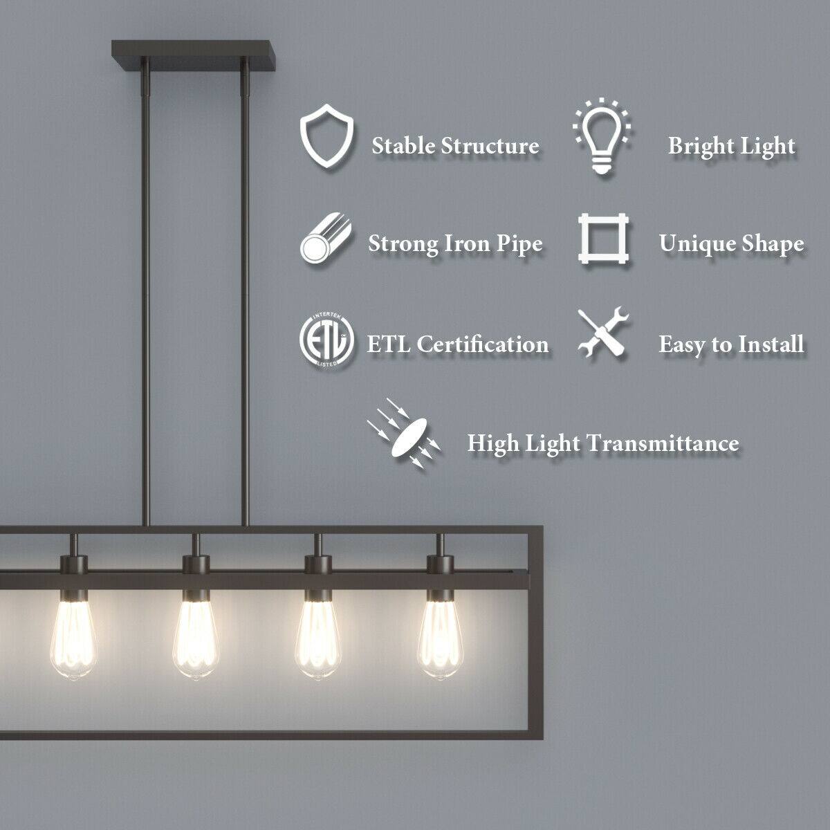 - Stable Structure
- Bright Light
- Strong Iron Pipe
- Unique Shape
- ETL Certification
- Easy to Install
- High Light Transmittance