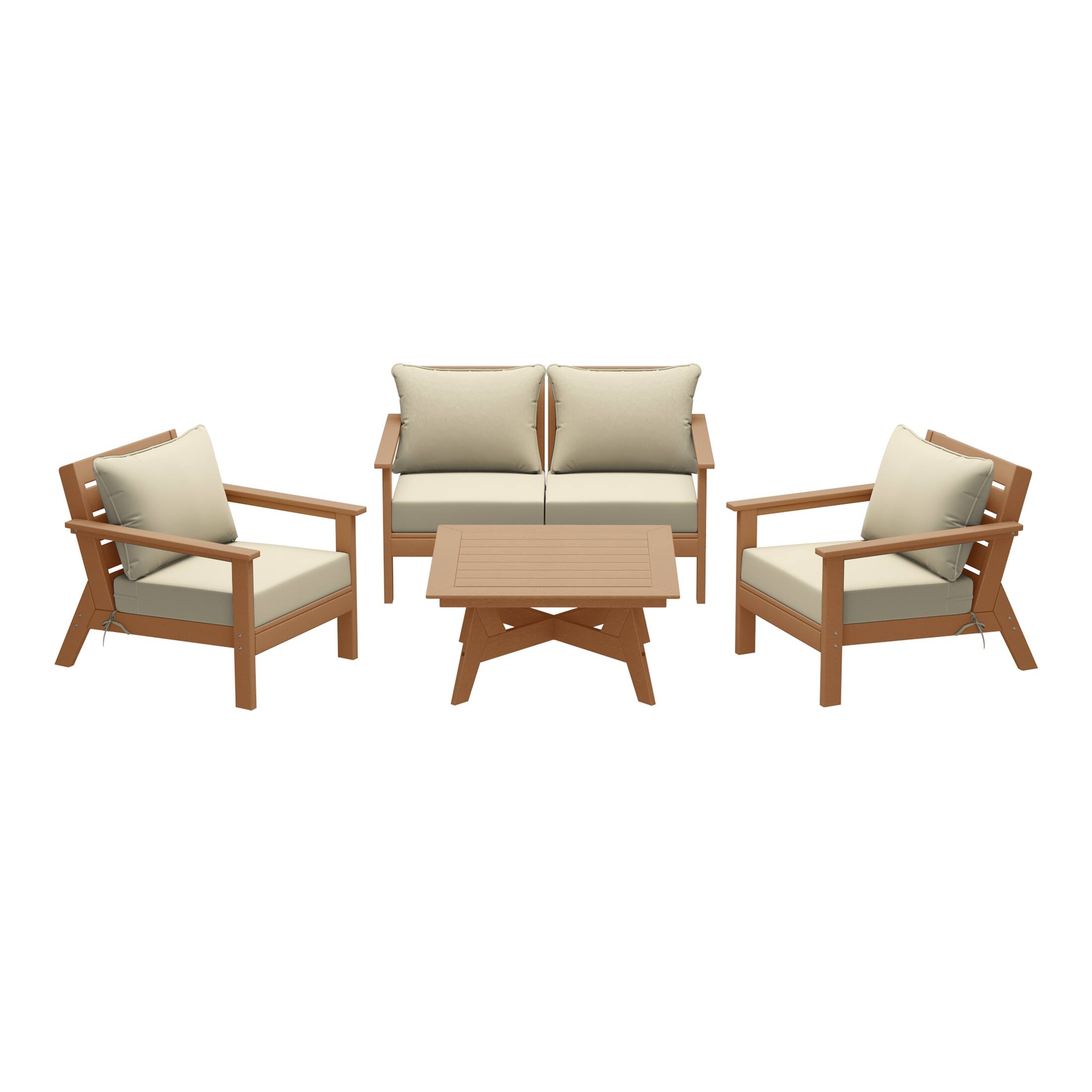 Teak/Beige