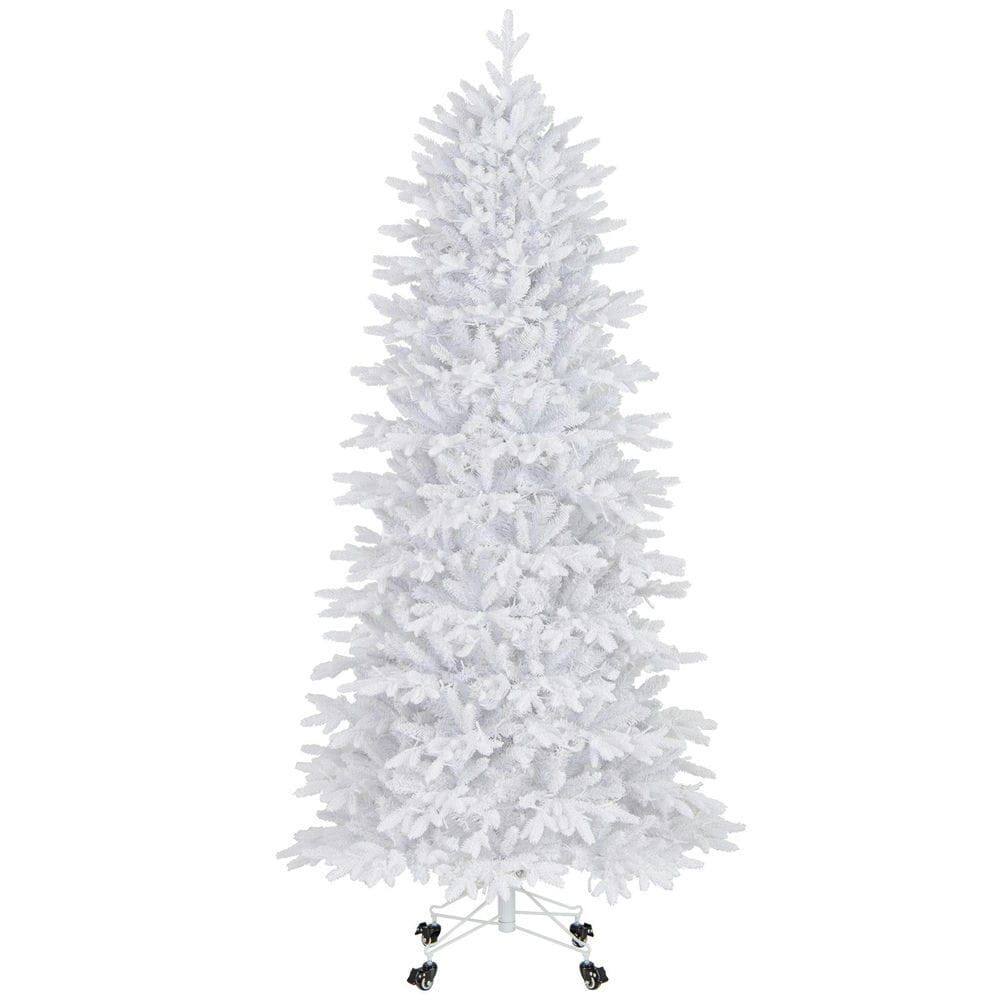Front. Resenkos - Resenkos 7-Ft Artificial Christmas Tree - 1880 PE PVC Branch Tips, White - White.