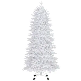 Resenkos - 7-Ft Artificial Christmas Tree - 1880 PE PVC Branch Tips - White