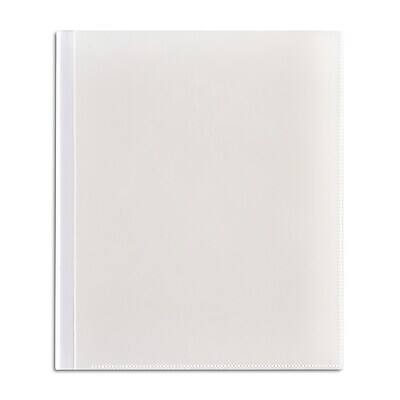 Alt View 1. Staples - Letter Clear Cover Presentation Book - White.