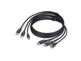 StarTech.com - StarTech 6ft Dual DisplayPort & USB 5Gbps KVM Cable, 4K 60Hz, DP 1.2 Combo for Dual-Monitor KVM Switches