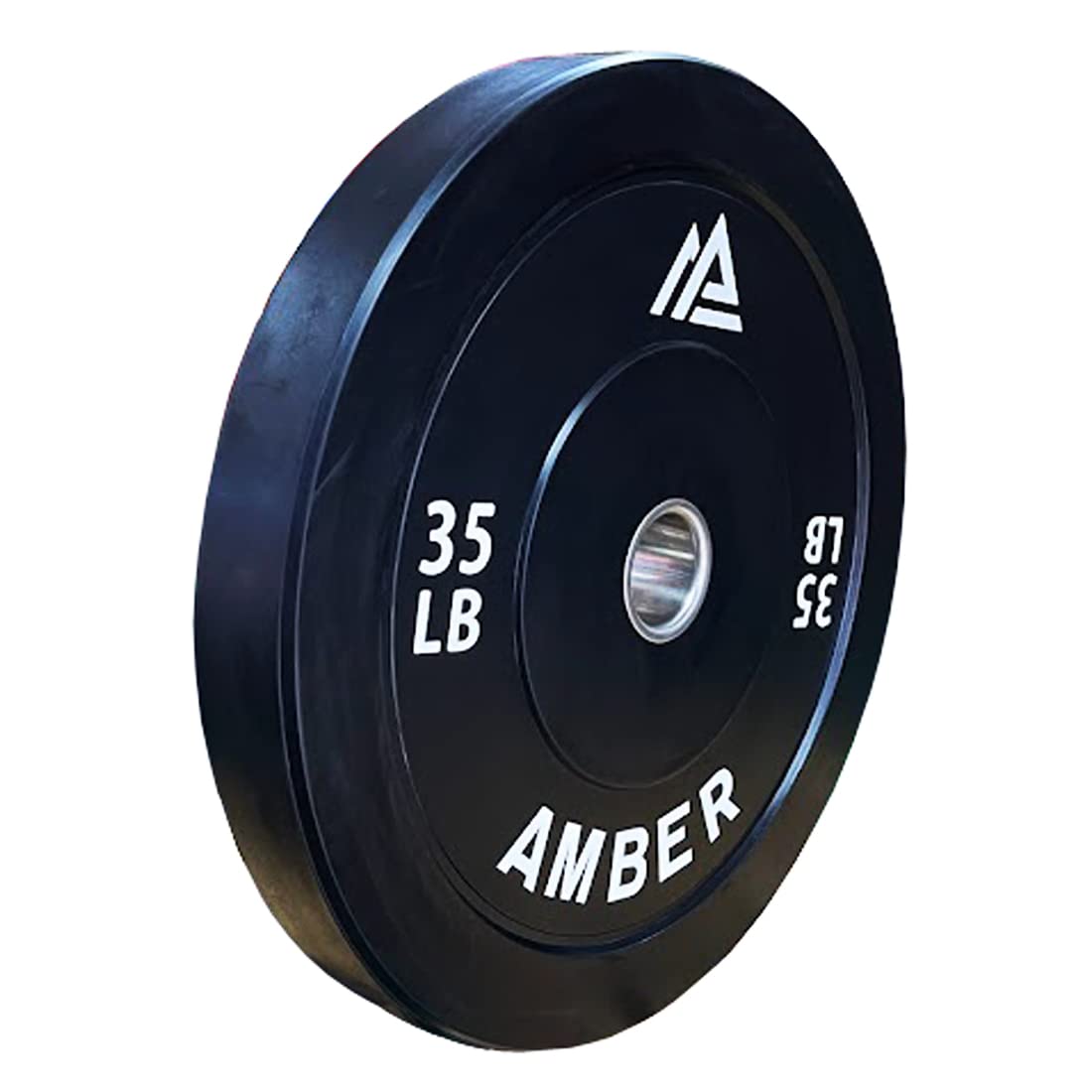 Alt View 1. Amber Sporting Goods - Olympic Bumper Plates Pair, Rubber Weight Plates with 2-Inch Steel Hub, Cross Training – 35lb - Black.