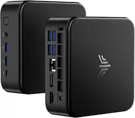 Kamrui - E3B AMD Ryzen 5 7430U Mini Gaming PC 16GB RAM 512GB SSD Mini PC Computers (Max 4.3GHz,6C/12T, Beat 5650U) WiFi 6 BT5.2