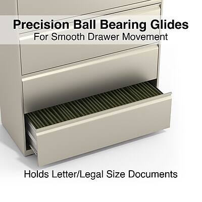 Precision Ball Bearing Glides  
For Smooth Drawer Movement  

Holds Letter/Legal Size Documents