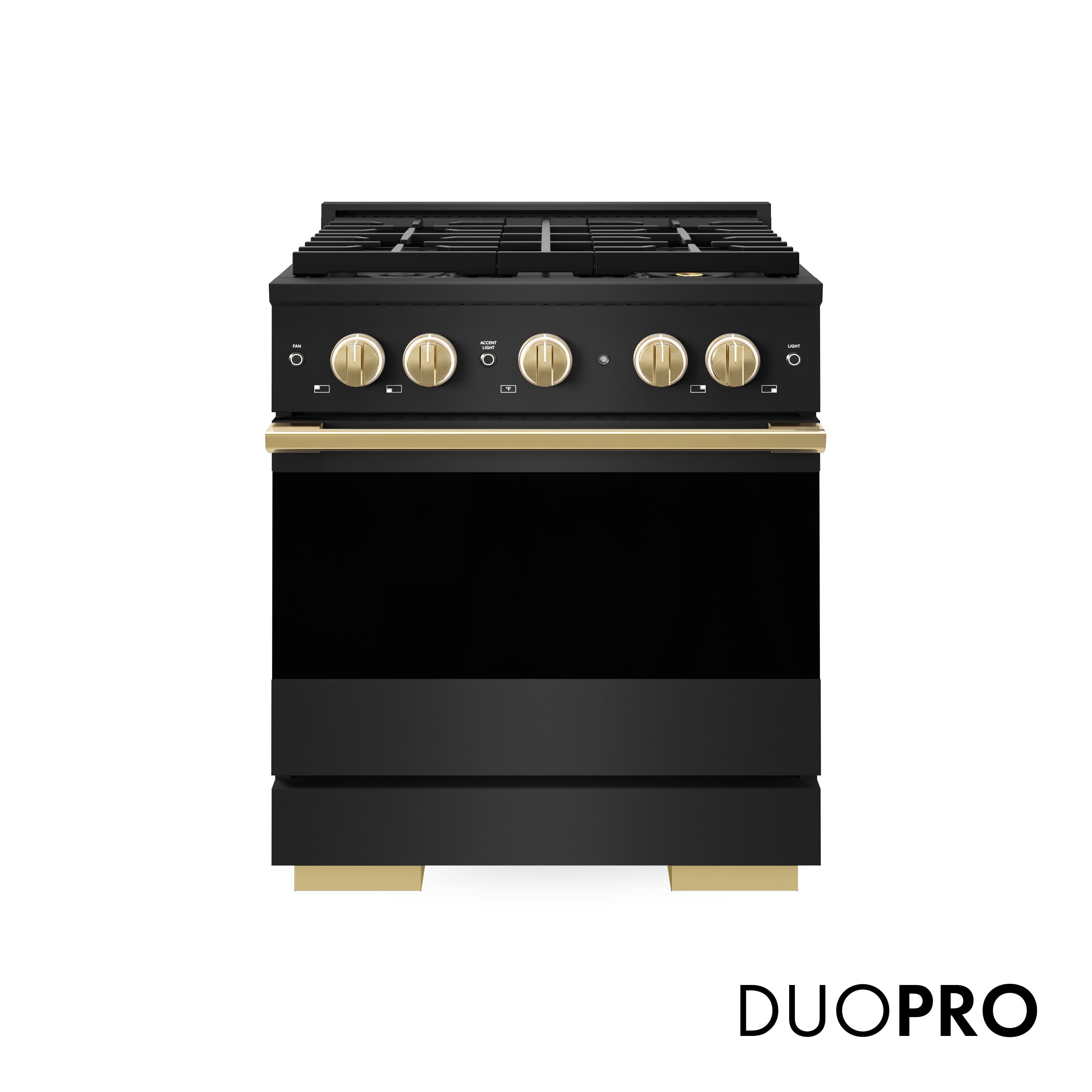 ZLINE - Autograph 30 in. 4.2 cu. ft. Marino Freestanding Gas Range with DuoPro Cooktop in Black Steel and Gold Accents - Black Stainless Steel price history on PriceWatchPro
