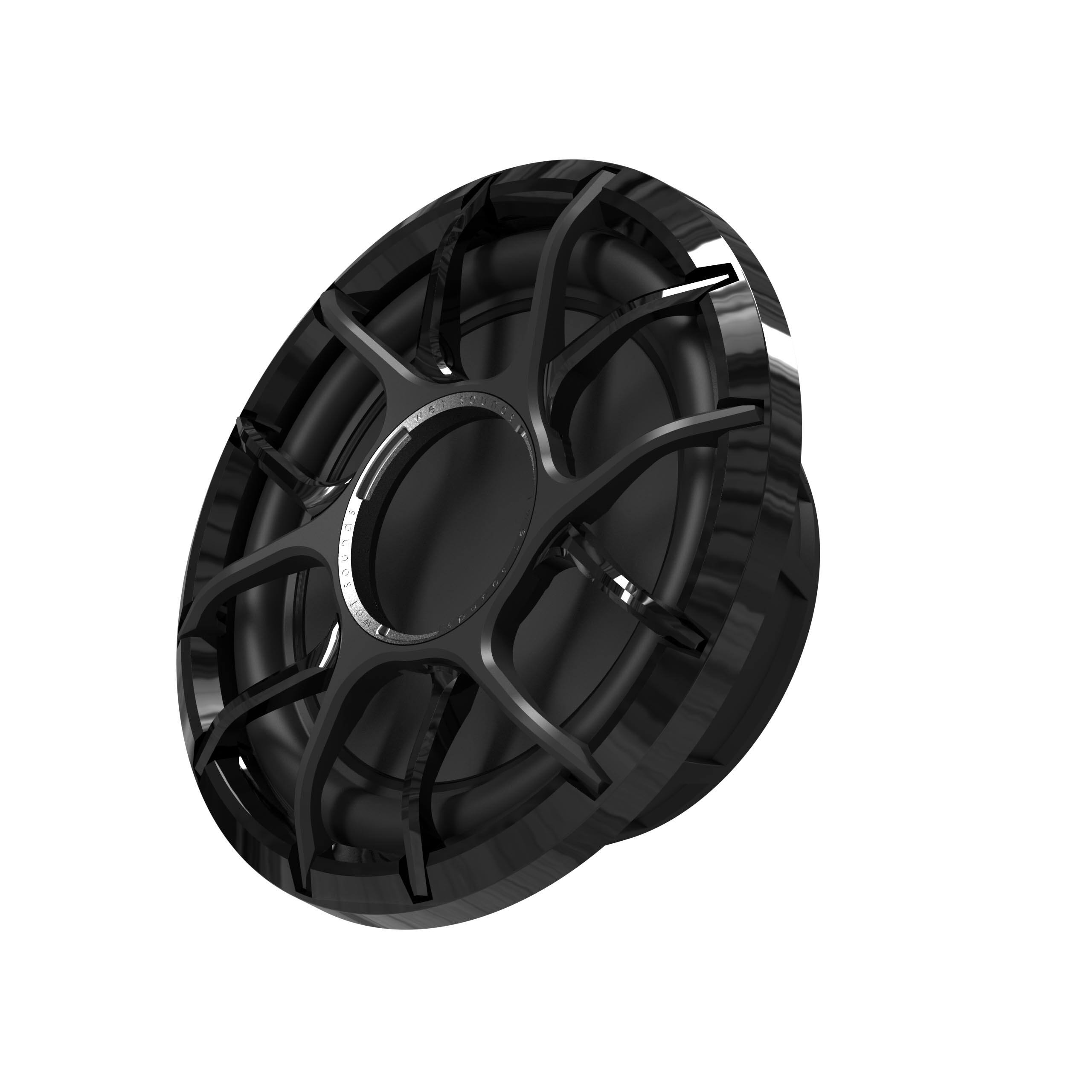 Alt View 3. Wet Sounds - Wet Sounds ZERO-10-S2-XZ-B 10" Marine Subwoofer - Shallow Mount, Black - Black.