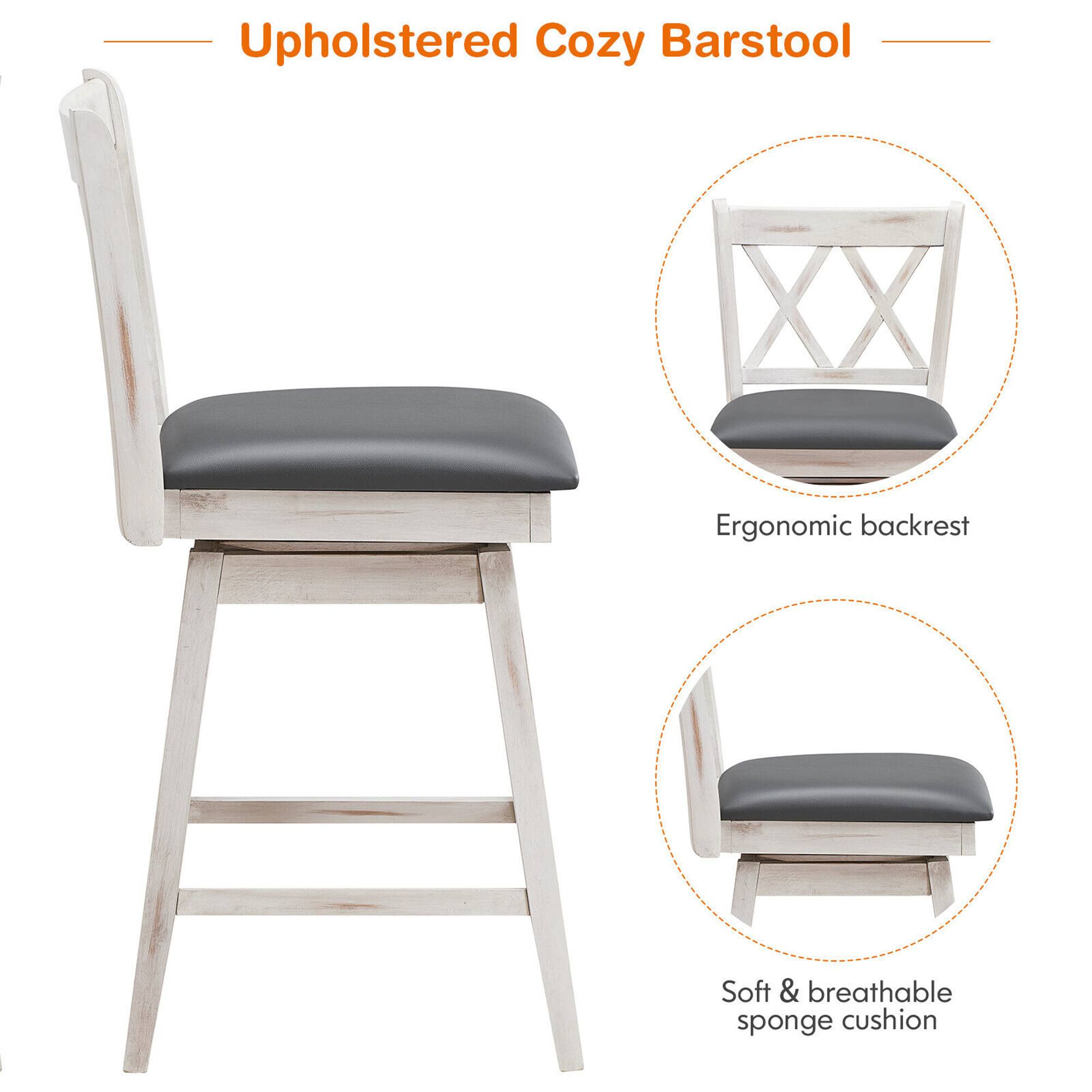 Upholstered Cozy Barstool
Ergonomic backrest
Soft & breathable sponge cushion