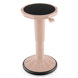WELLFOR - Adjustable-Height Wobble Chair Active Learning Stool for Office Stand Up Desk - Pink