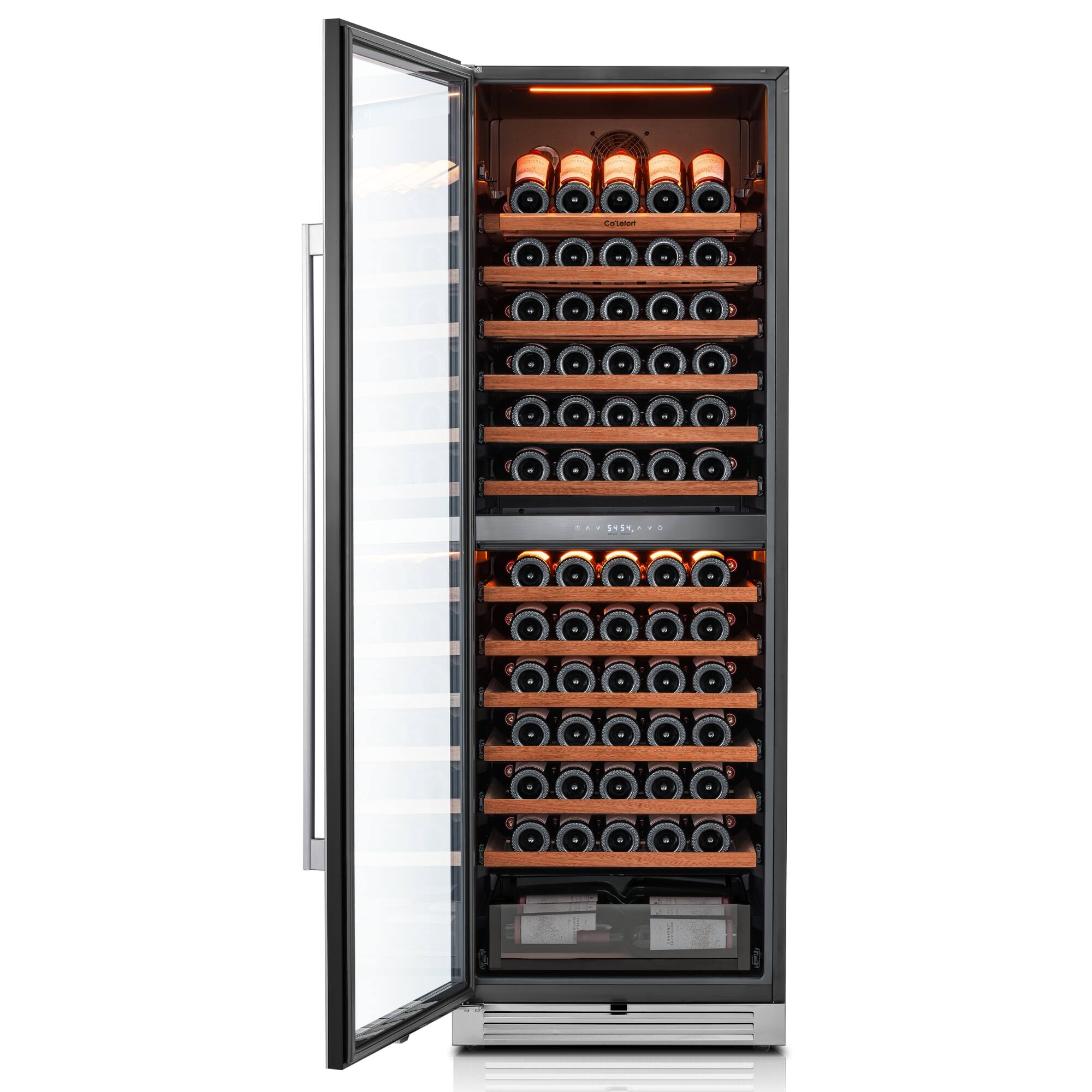 Ca'Lefort 24 inch Wine Fridge, 155 Bottle Dual Zone Wine Cooler