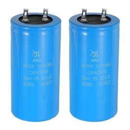 Unique Bargains - 2pcs Motor Start Capacitor, 300uf 300V CD60 Starting Running for AC/ Electric Motor - Blue