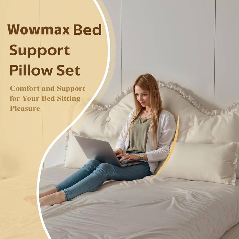 Wowmax Bed Support Pillow Set  
Comfort and Support for Your Bed Sitting Pleasure