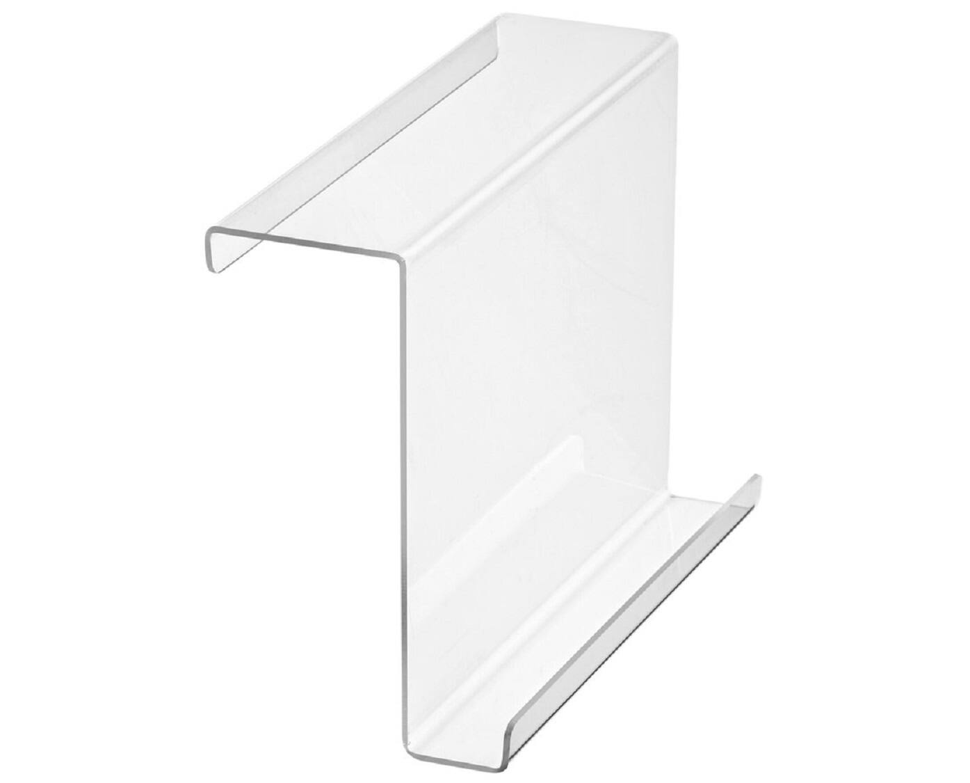 Angle. AdirHome - Tablet Stand, Universal Holder, iPad, Tablet, Phone, Acrylic, Attachable Treadmill - Clear-9" x 11" x 2.5".