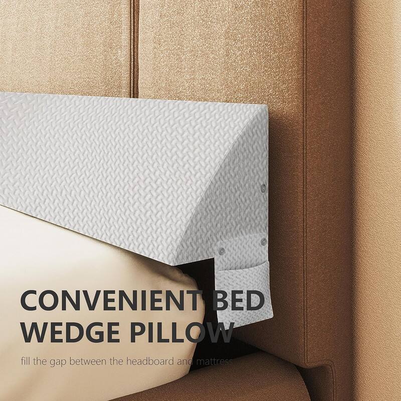 CONVENIENT BED WEDGE PILLOW  
fill the gap between the headboard and mattress