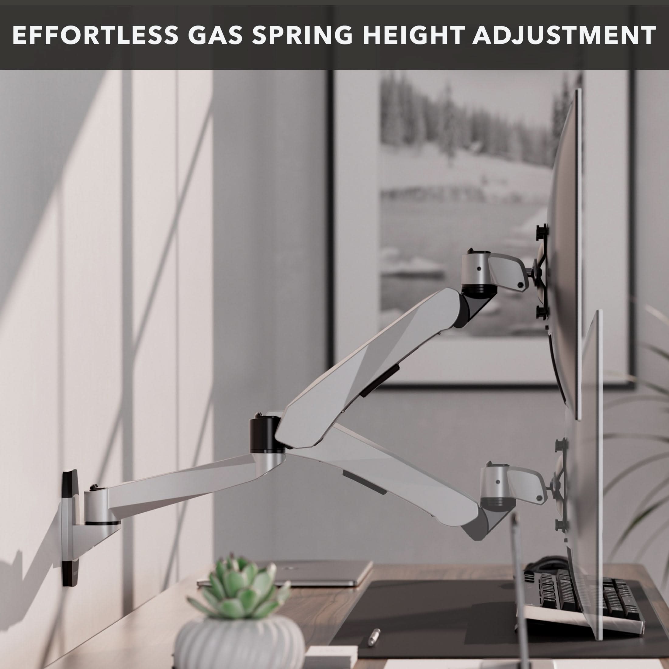 EFFORTLESS GAS SPRING HEIGHT ADJUSTMENT