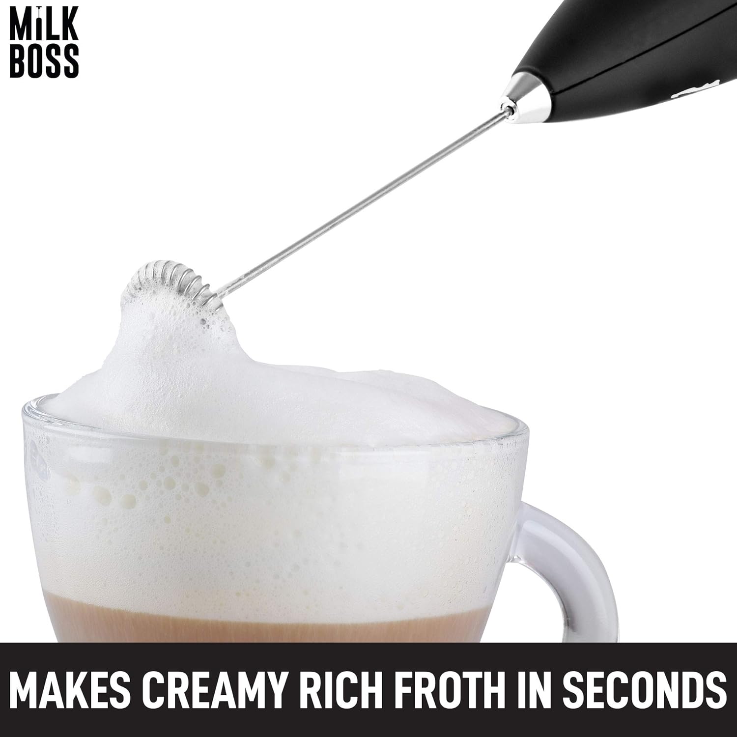 Milk Boss Makes Creamy Rich Froth in Seconds