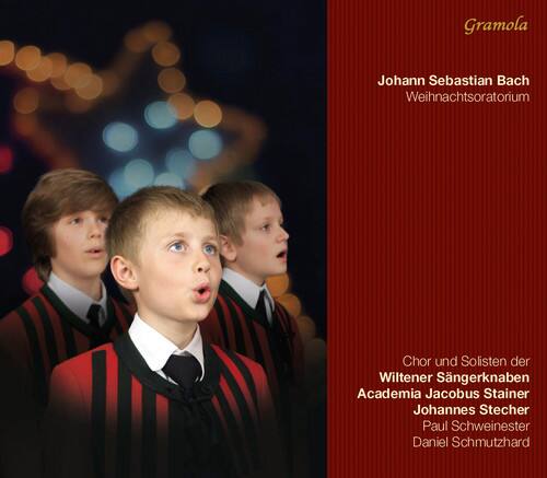Gramola

Johann Sebastian Bach  
Weihnachtsoratorium

Chor und Solisten der  
Wiltener Sängerknaben  
Academia Jacobus Stainer  
Johannes Stecher  
Paul Schweinester  
Daniel Schmutzhard