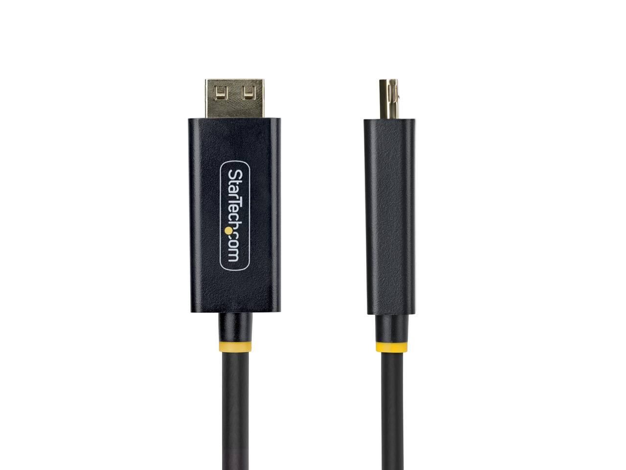 Alt View 4. Startech - StarTech 6ft Active DisplayPort to HDMI Cable, 4K 60Hz, DP 1.4 to HDMI 2.0b, Gripping Connector.