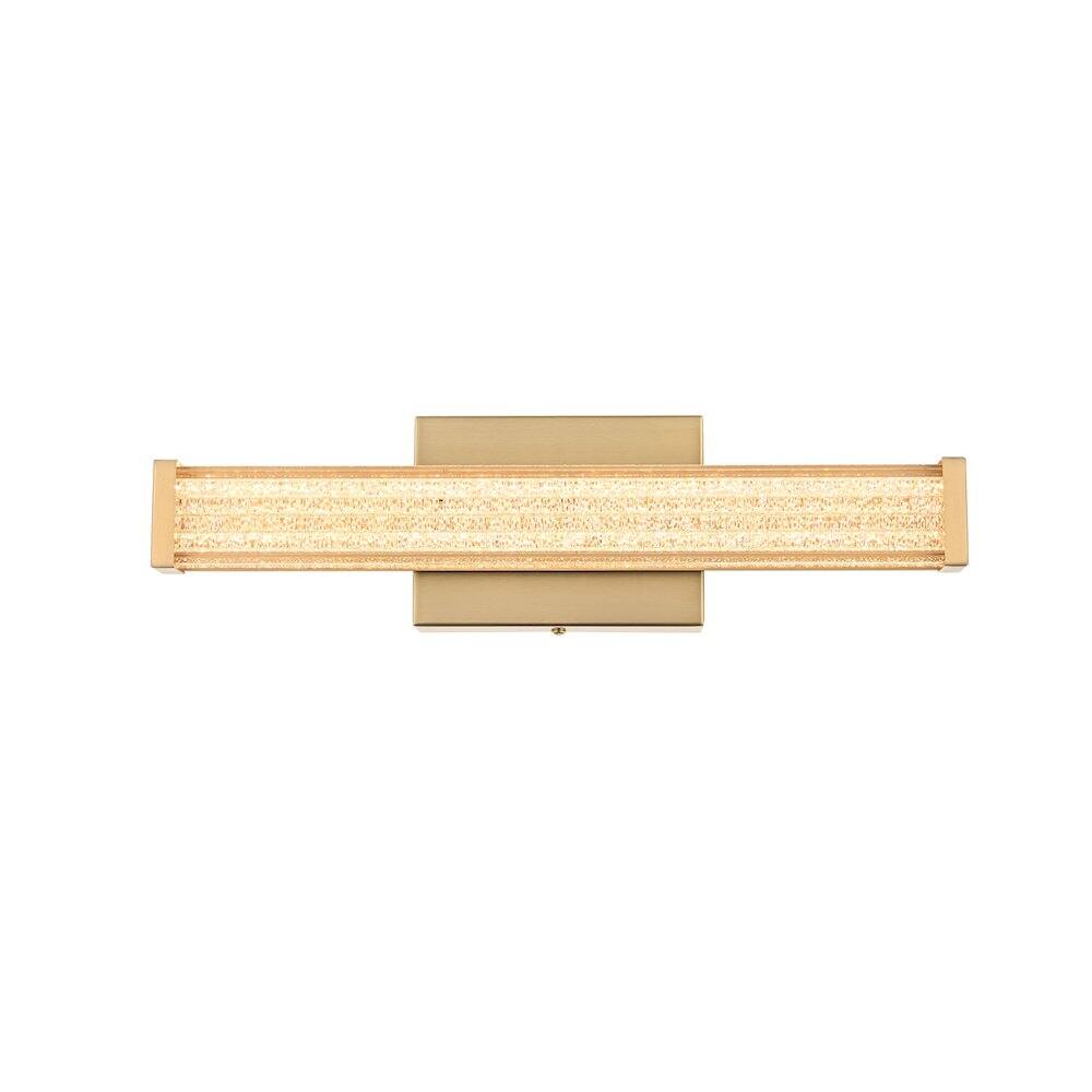 Alt View 2. Living District - Jaxx 16 Inch Led Wall Sconce In Satin Gold - Satin Gold.