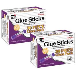 Charles Leonard - Glue Sticks - AP Certified Class Pack Purple 0.28 oz. 30 Per Pack 2 Packs