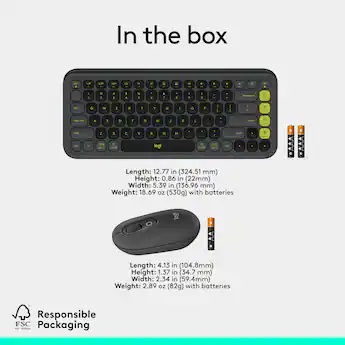 Logitech POP Icon Combo tastiera + Mouse Bluetooth (Grafite, Verde) | Tastiere in offerta su Logitech POP Icon Combo tastiera + Mouse Bluetooth (Grafite, Verde) | Tastiere in offerta su