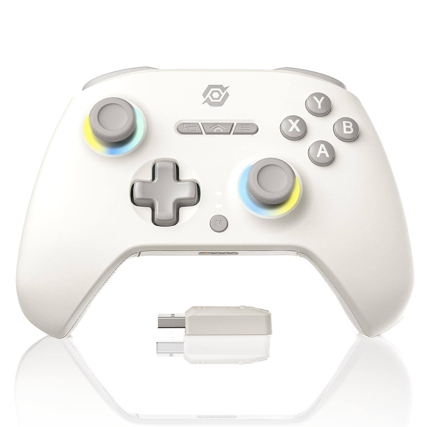 Front. HM 1810 - Wireless Pc Controller With 1000hz Polling Rate Switchable Hall And Tactile Triggers Joysticks Turbo Macro - Default.