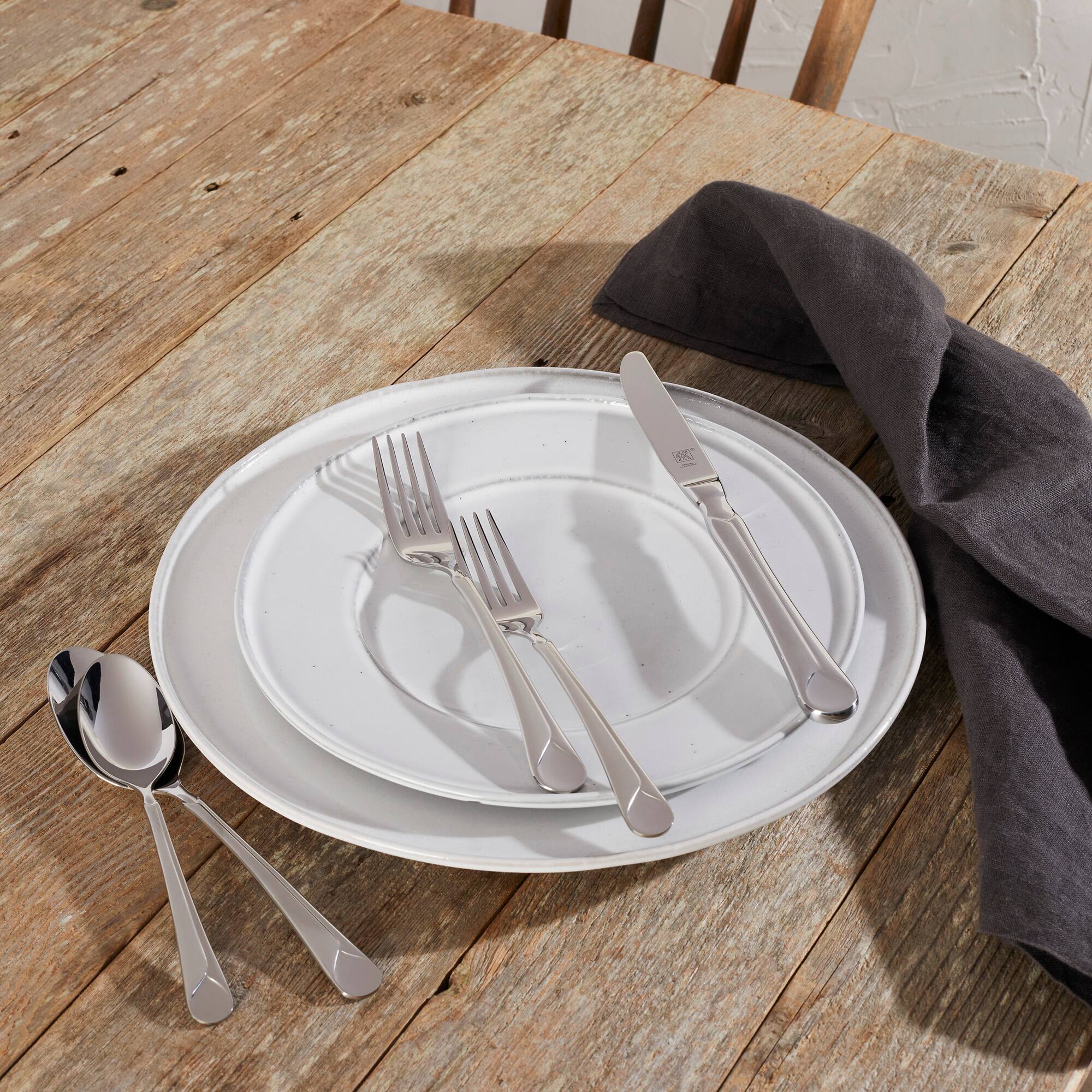 Alt View 6. ZWILLING - ZWILLING Provence 65-pc 18/10 Stainless Steel Flatware Set - Stainless Steel.