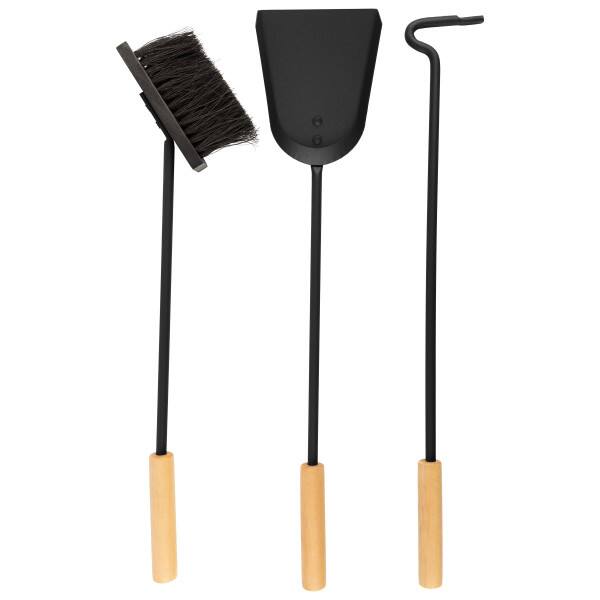 Alt View 2. Lavish Home - 4PC Fireplace Tool Set with Poker, Brush, Shovel, and Stand.