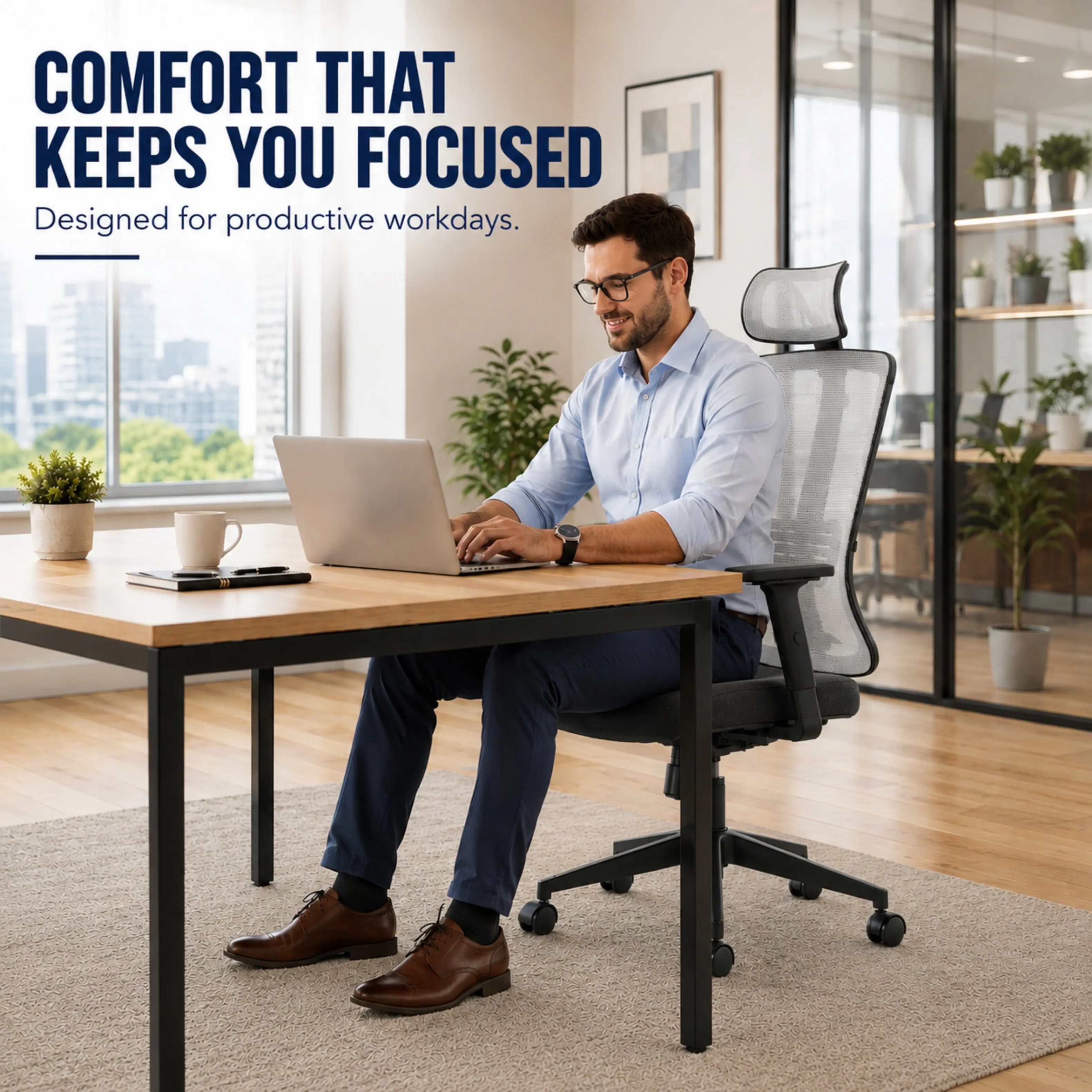 COMFORT THAT KEEPS YOU FOCUSED  
Designed for productive workdays.