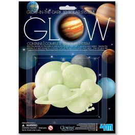 4M - 4M: Glow 3D Solar System - Glow-in-Dark Set, Ceiling Stick-Ons, Kids Room Decor