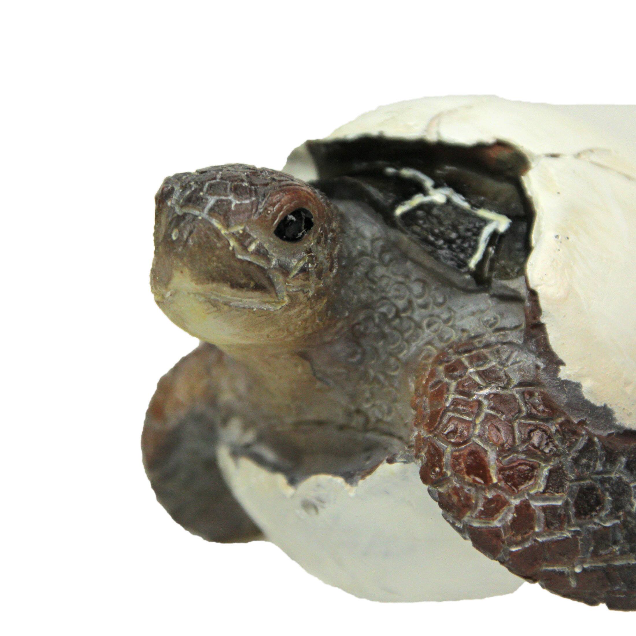 Alt View 2. Things2Die4 - Set of 3 Hand-Painted Resin Hatching Sea Turtle Minifigures-2.75 Inches Diameter - Multicolored.