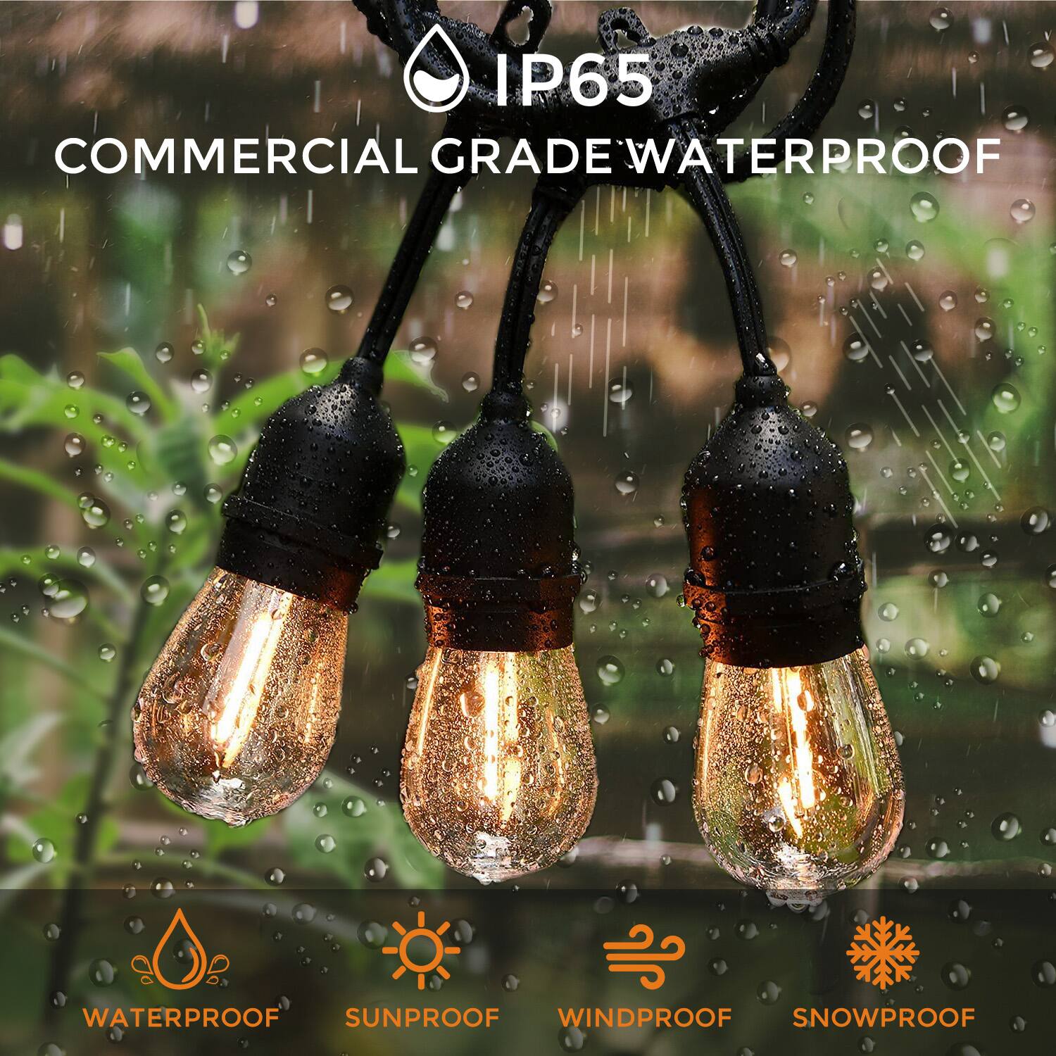 IP65 COMMERCIAL GRADE WATERPROOF WATERPROOF SUNPROOF WINDPROOF SNOWPROOF