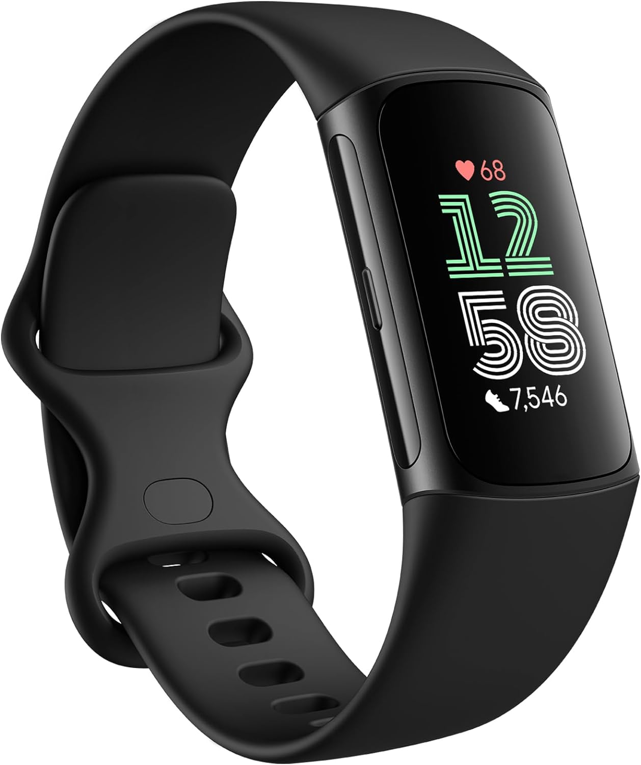 Alt View 1. Fitbit - Fitbit Charge 6 Fitness Tracker Smartwatch, Obsidian/Black Bundle - Obsidian/Black.
