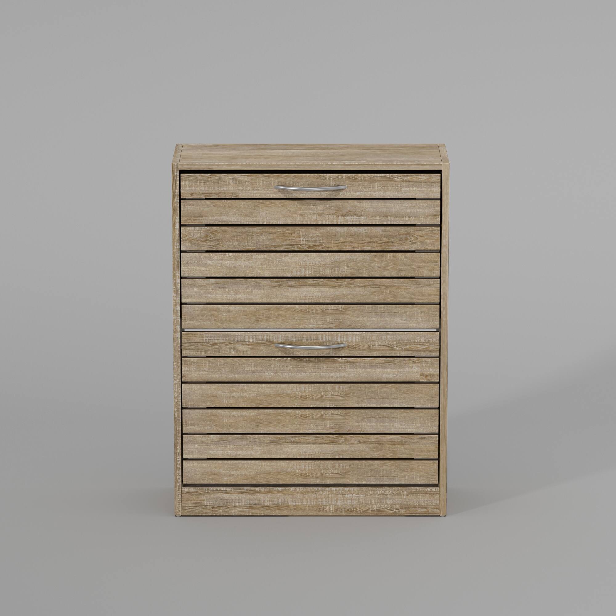 Front. Famapy - Famapy Shoe Cabinet Flip - Down Desigh Shoe Racks Rustic Charm, Smart Storage - Wooden.