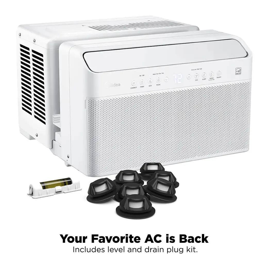 Your Favorite AC is Back  
Includes level and drain plug kit.