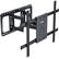 Left. X-assembly - Full Motion TV Wall Mount for 32"-100",up to 220 lbs,Max VESA 800x600mm,fit 12″-24″ Wood Studs - Black.