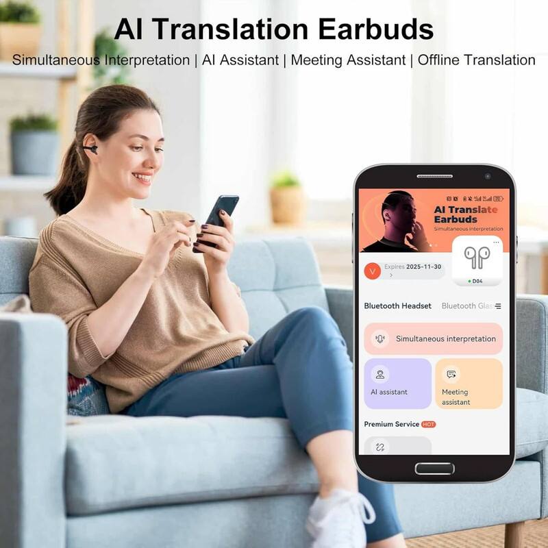 AI Translation Earbuds  
Simultaneous Interpretation | AI Assistant | Meeting Assistant | Offline Translation  

Expires 2025-11-30  

Bluetooth Headset  
Bluetooth Glasses  

Simultaneous Interpretation  
AI Assistant  
Meeting Assistant  

Premium Service HOT