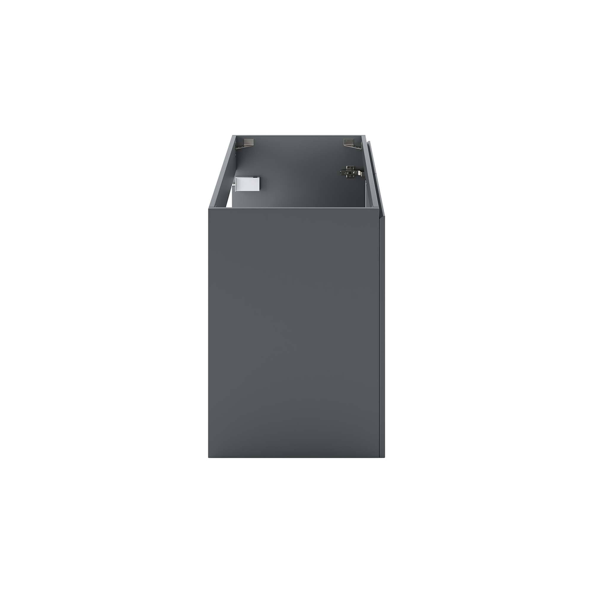 Alt View 2. Modway - Bryn Wall-Mount Bathroom Cabinet Basin Not Included - Gray.